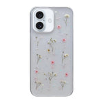 Custodia protettiva in TPU con motivo a fiori Gypsophila, For iPhone 17e / 16e, For iPhone 16 Pro Max, For iPhone 16 Pro, For iPhone 16 Plus, For iPhone 16, For iPhone 15 Pro Max