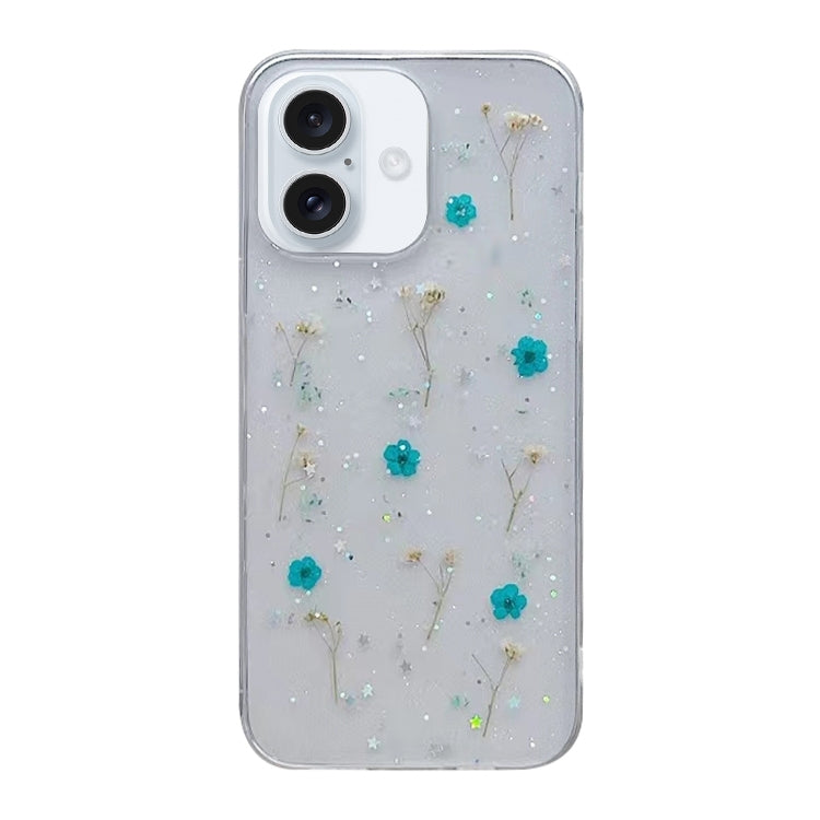 Custodia protettiva in TPU con motivo a fiori Gypsophila, For iPhone 17e / 16e, For iPhone 16 Pro Max, For iPhone 16 Pro, For iPhone 16 Plus, For iPhone 16, For iPhone 15 Pro Max