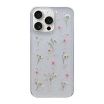 Custodia protettiva in TPU con motivo a fiori Gypsophila, For iPhone 17e / 16e, For iPhone 16 Pro Max, For iPhone 16 Pro, For iPhone 16 Plus, For iPhone 16, For iPhone 15 Pro Max