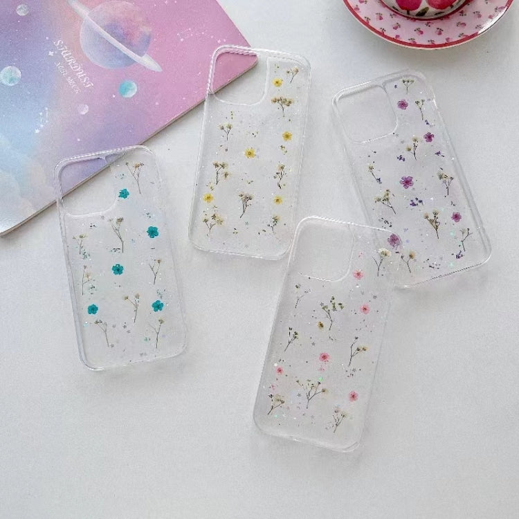 Custodia protettiva in TPU con motivo a fiori Gypsophila, For iPhone 17e / 16e, For iPhone 16 Pro Max, For iPhone 16 Pro, For iPhone 16 Plus, For iPhone 16, For iPhone 15 Pro Max