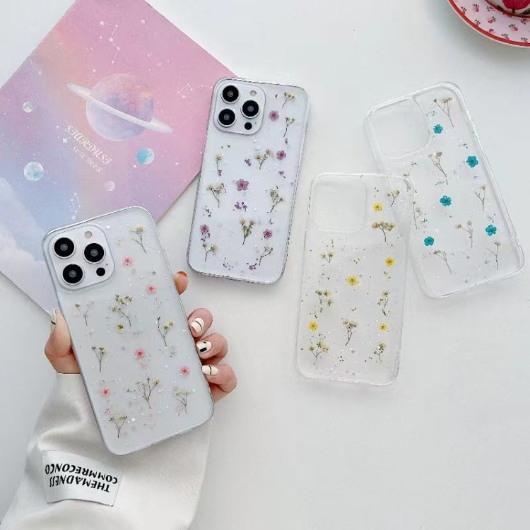 Custodia protettiva in TPU con motivo a fiori Gypsophila, For iPhone 15 Pro, For iPhone 15 Plus, For iPhone 15