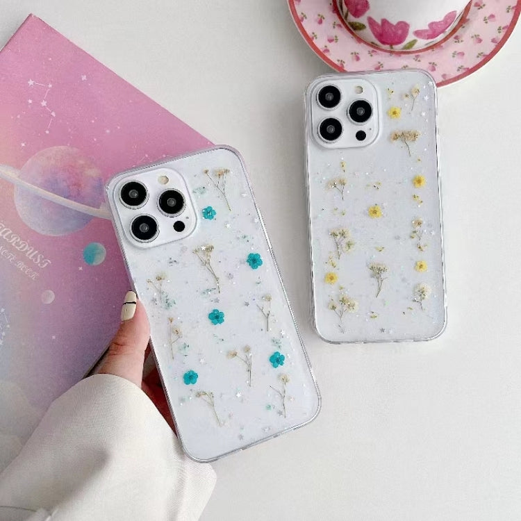Custodia protettiva in TPU con motivo a fiori Gypsophila, For iPhone 15 Pro, For iPhone 15 Plus, For iPhone 15