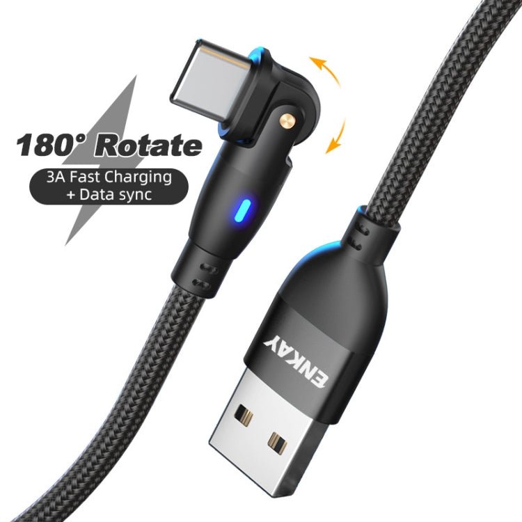 Cavo ricarica rapida USB a Tipo C 3A con LED 1-2 metri