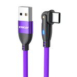 Cavo ricarica rapida USB a Tipo C 3A con LED 1-2 metri