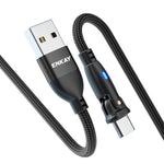 Cavo ricarica rapida USB a Tipo C 3A con LED 1-2 metri