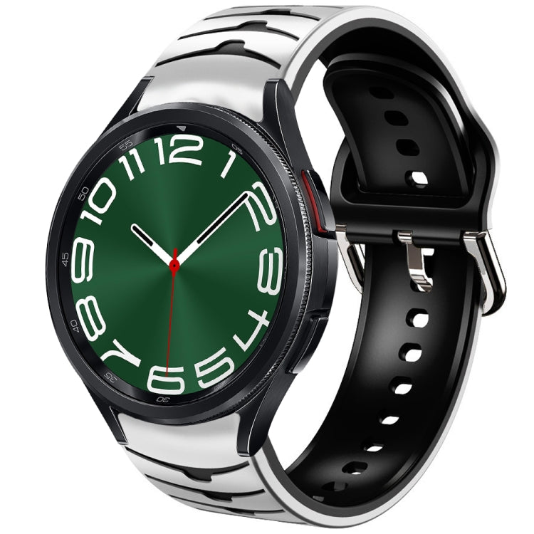 Cinturino in silicone con trama curva, For Samsung Galaxy Watch 6 Classic 47mm