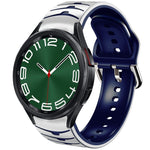 Cinturino in silicone con trama curva, For Samsung Galaxy Watch 6 Classic 47mm
