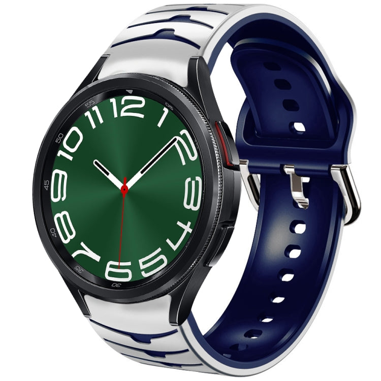 Cinturino in silicone con trama curva, For Samsung Galaxy Watch 6 Classic 47mm