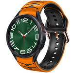 Cinturino in silicone con trama curva, For Samsung Galaxy Watch 6 Classic 47mm