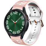 Cinturino in silicone con trama curva, For Samsung Galaxy Watch 6 Classic 47mm
