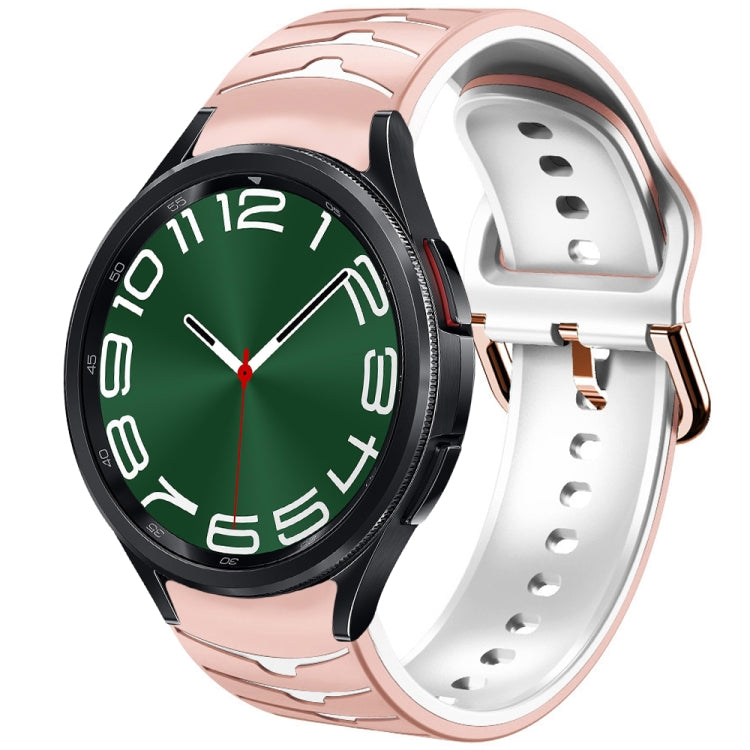 Cinturino in silicone con trama curva, For Samsung Galaxy Watch 6 Classic 47mm