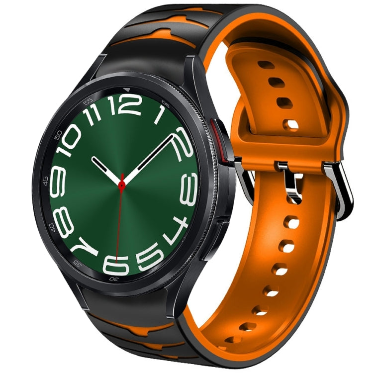 Cinturino in silicone con trama curva, For Samsung Galaxy Watch 6 Classic 47mm