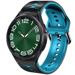 Cinturino in silicone con trama curva, For Samsung Galaxy Watch 6 Classic 47mm