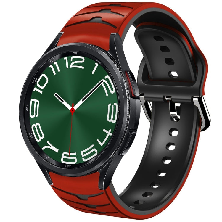 Cinturino in silicone con trama curva, For Samsung Galaxy Watch 6 Classic 47mm