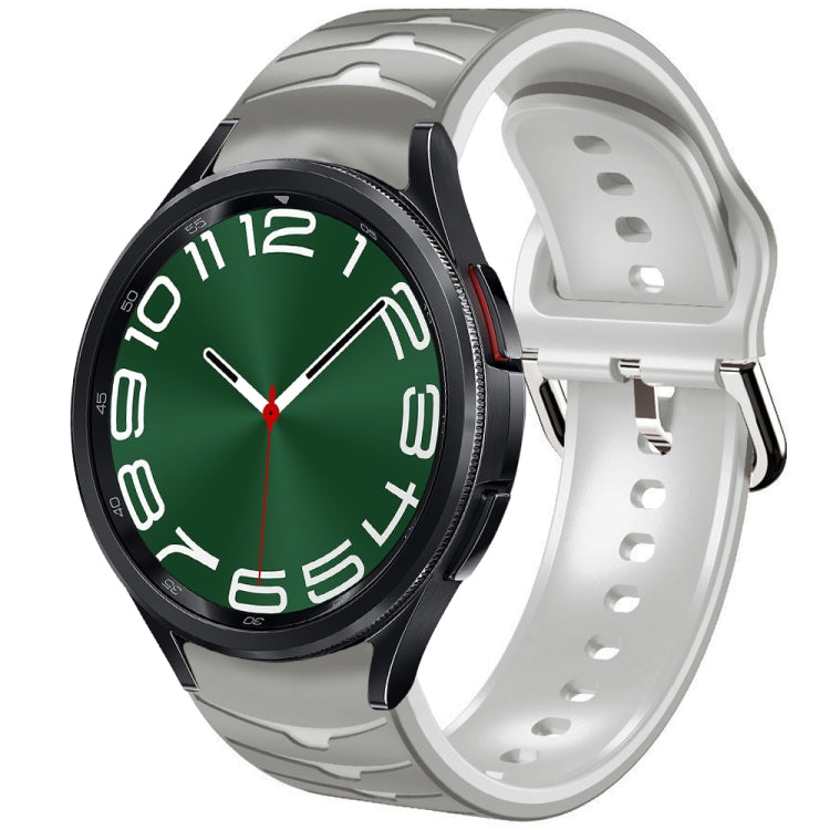 Cinturino in silicone con trama curva, For Samsung Galaxy Watch 6 Classic 47mm