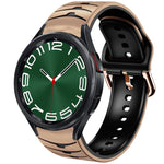 Cinturino in silicone con trama curva, For Samsung Galaxy Watch 6 Classic 47mm