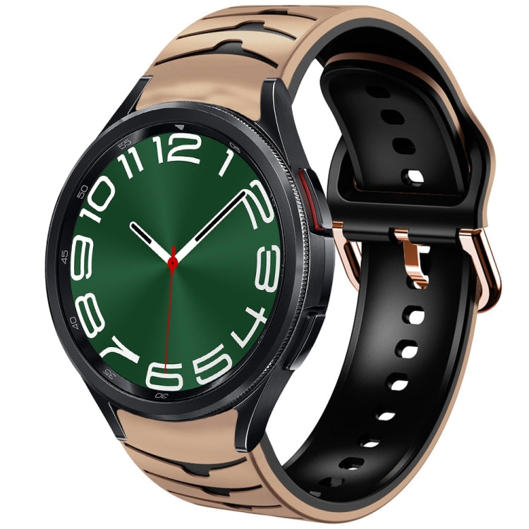 Cinturino in silicone con trama curva, For Samsung Galaxy Watch 6 Classic 47mm