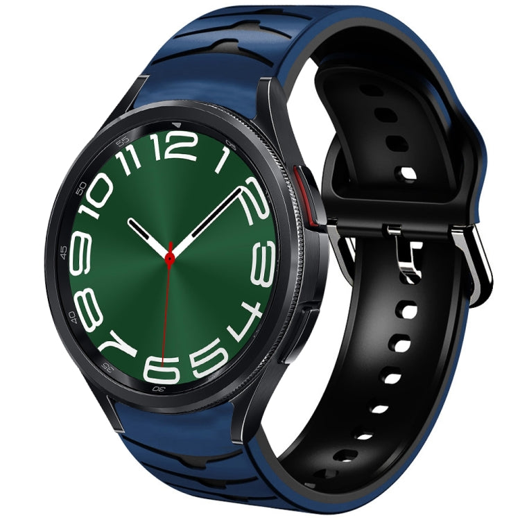 Cinturino in silicone con trama curva, For Samsung Galaxy Watch 6 Classic 47mm