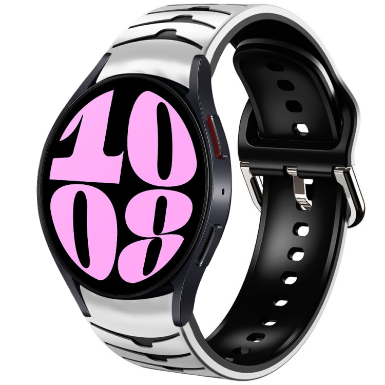 Cinturino in silicone con trama curva, For Samsung Galaxy Watch 6 44mm