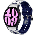 Cinturino in silicone con trama curva, For Samsung Galaxy Watch 6 44mm