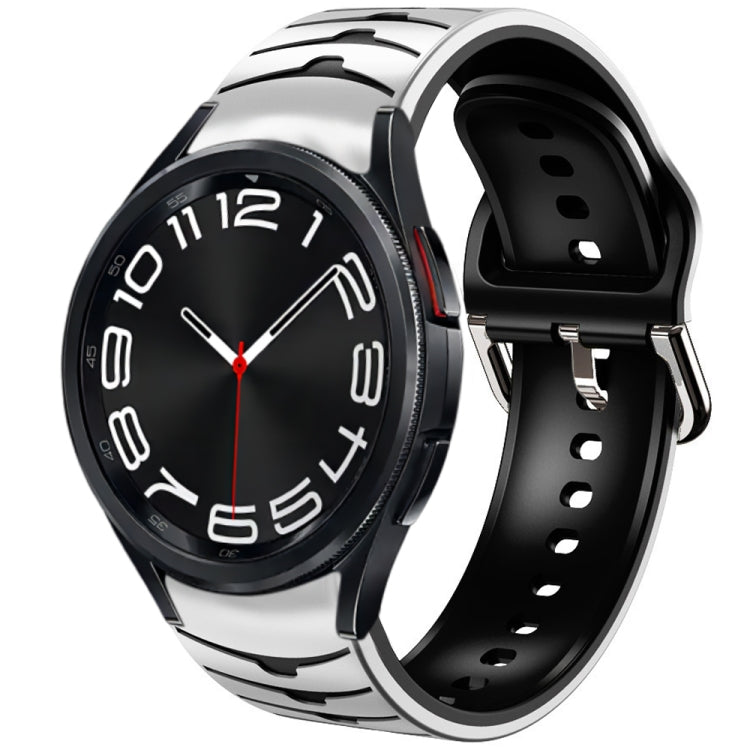 Cinturino in silicone con trama curva, For Samsung Galaxy Watch 6 Classic 43mm