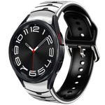 Cinturino in silicone con trama curva, For Samsung Galaxy Watch 6 Classic 43mm