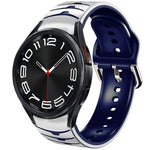 Cinturino in silicone con trama curva, For Samsung Galaxy Watch 6 Classic 43mm