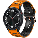 Cinturino in silicone con trama curva, For Samsung Galaxy Watch 6 Classic 43mm