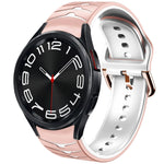 Cinturino in silicone con trama curva, For Samsung Galaxy Watch 6 Classic 43mm