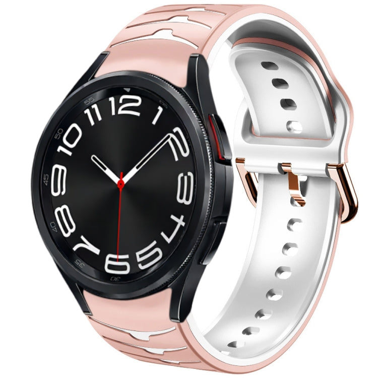 Cinturino in silicone con trama curva, For Samsung Galaxy Watch 6 Classic 43mm