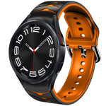 Cinturino in silicone con trama curva, For Samsung Galaxy Watch 6 Classic 43mm