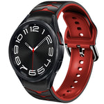 Cinturino in silicone con trama curva, For Samsung Galaxy Watch 6 Classic 43mm