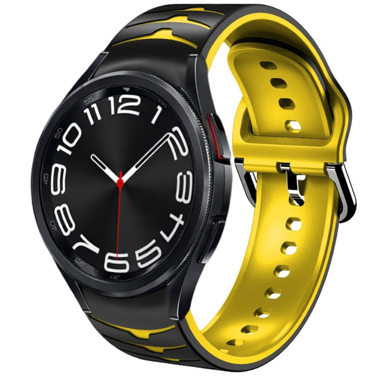 Cinturino in silicone con trama curva, For Samsung Galaxy Watch 6 Classic 43mm