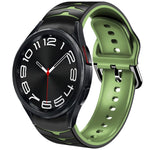 Cinturino in silicone con trama curva, For Samsung Galaxy Watch 6 Classic 43mm