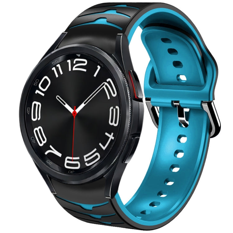 Cinturino in silicone con trama curva, For Samsung Galaxy Watch 6 Classic 43mm