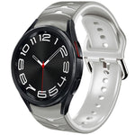 Cinturino in silicone con trama curva, For Samsung Galaxy Watch 6 Classic 43mm