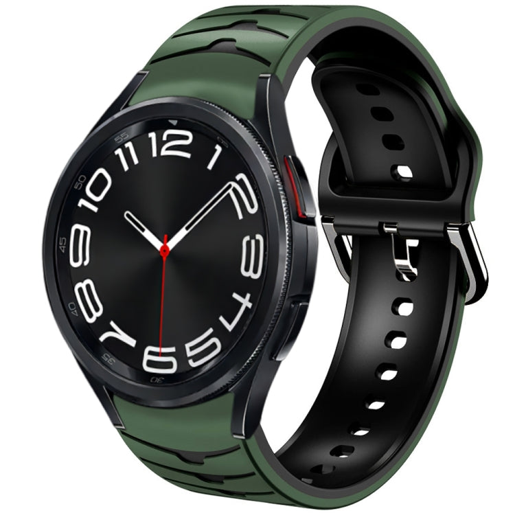 Cinturino in silicone con trama curva, For Samsung Galaxy Watch 6 Classic 43mm