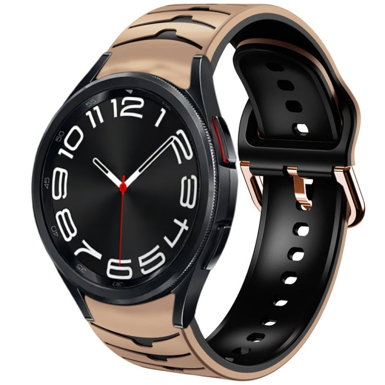 Cinturino in silicone con trama curva, For Samsung Galaxy Watch 6 Classic 43mm