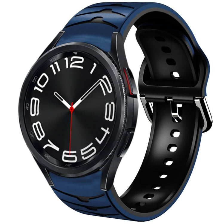 Cinturino in silicone con trama curva, For Samsung Galaxy Watch 6 Classic 43mm