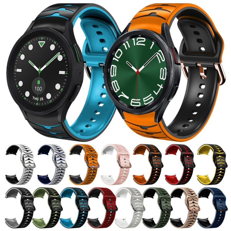 Cinturino in silicone con trama curva, For Samsung Galaxy Watch 6 Classic 47mm