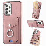 Cassa del telefono del portafoglio della carta dell'anello di cuoio di pelle-sensazione galvanica, For Samsung Galaxy S21 FE 5G, For Samsung Galaxy  A32 4G, For Samsung Galaxy A72, For Samsung Galaxy A52