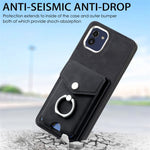 Cassa del telefono del portafoglio della carta dell'anello di cuoio di pelle-sensazione galvanica, For Samsung Galaxy A03 166mm, For Samsung Galaxy A03 164mm, For Samsung Galaxy A13 4G, For Samsung Galaxy S22+ 5G