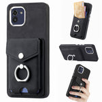 Cassa del telefono del portafoglio della carta dell'anello di cuoio di pelle-sensazione galvanica, For Samsung Galaxy A03 166mm, For Samsung Galaxy A03 164mm, For Samsung Galaxy A13 4G, For Samsung Galaxy S22+ 5G