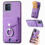Cassa del telefono del portafoglio della carta dell'anello di cuoio di pelle-sensazione galvanica, For Samsung Galaxy A03 166mm, For Samsung Galaxy A03 164mm, For Samsung Galaxy A13 4G, For Samsung Galaxy S22+ 5G