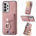 Cassa del telefono del portafoglio della carta dell'anello di cuoio di pelle-sensazione galvanica, For Samsung Galaxy A03 166mm, For Samsung Galaxy A03 164mm, For Samsung Galaxy A13 4G, For Samsung Galaxy S22+ 5G