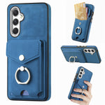 Cassa del telefono del portafoglio della carta dell'anello di cuoio di pelle-sensazione galvanica, For Samsung Galaxy A14 5G, For Samsung Galaxy A23, For Samsung Galaxy A53 5G, For Samsung Galaxy A33 5G