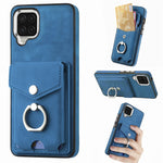 Cassa del telefono del portafoglio della carta dell'anello di cuoio di pelle-sensazione galvanica, For Samsung Galaxy S22 5G, For Samsung Galaxy A13 5G, For Samsung Galaxy A22 4G, For Samsung Galaxy A22 5G