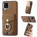 Cassa del telefono del portafoglio della carta dell'anello di cuoio di pelle-sensazione galvanica, For Samsung Galaxy S22 5G, For Samsung Galaxy A13 5G, For Samsung Galaxy A22 4G, For Samsung Galaxy A22 5G