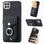 Cassa del telefono del portafoglio della carta dell'anello di cuoio di pelle-sensazione galvanica, For Samsung Galaxy S22 5G, For Samsung Galaxy A13 5G, For Samsung Galaxy A22 4G, For Samsung Galaxy A22 5G