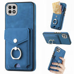 Cassa del telefono del portafoglio della carta dell'anello di cuoio di pelle-sensazione galvanica, For Samsung Galaxy S22 5G, For Samsung Galaxy A13 5G, For Samsung Galaxy A22 4G, For Samsung Galaxy A22 5G